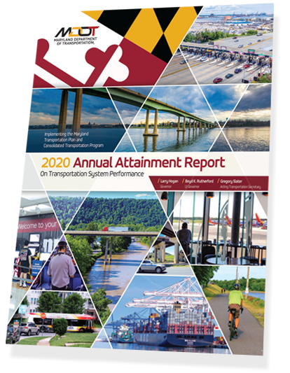 The cover of the 2040 Maryland Transportation Plan